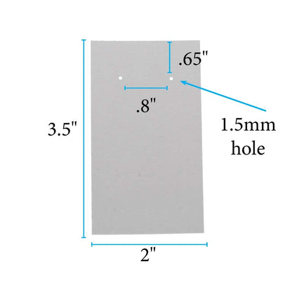 Rectangular metal sheet with dimensions and hole size labeled