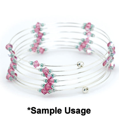 Stainless Steel Heavy Duty Bracelet Memory Wire 2.5", 1 oz (approx. 27–33 loops)
