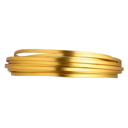 Gold Anodized Aluminum Flat Wire 3.5mm — 18 ft