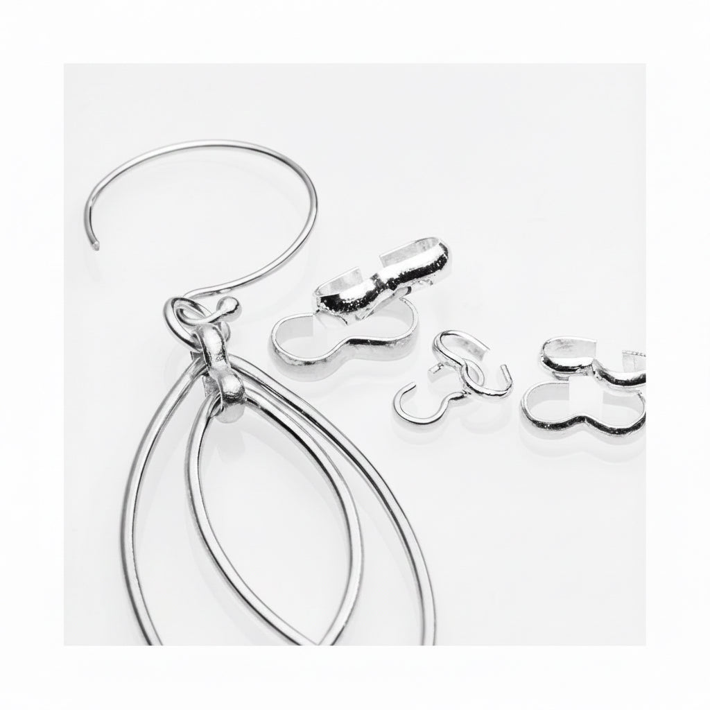 Beadalon Silver Plated Figure-8 Quick Link Connectors 4x9mm — 42 pcs (Large)