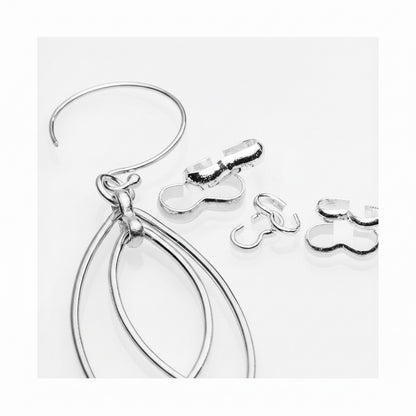 Beadalon Silver Plated Figure-8 Quick Link Connectors 4x9mm — 42 pcs (Large)