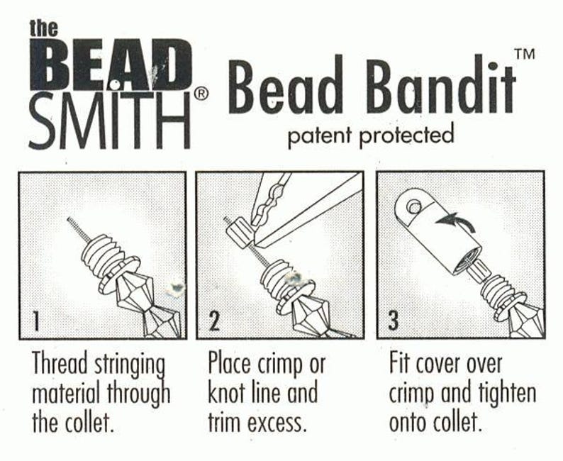 Bead Bandit, 36 Silver Plated BeadSmith 4x8mm Bead Bandits End Caps to Hide Crimp Bead OR Knot
