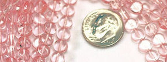 Czech Pressed Glass 6mm Flat Coin Beads — 100 pcs