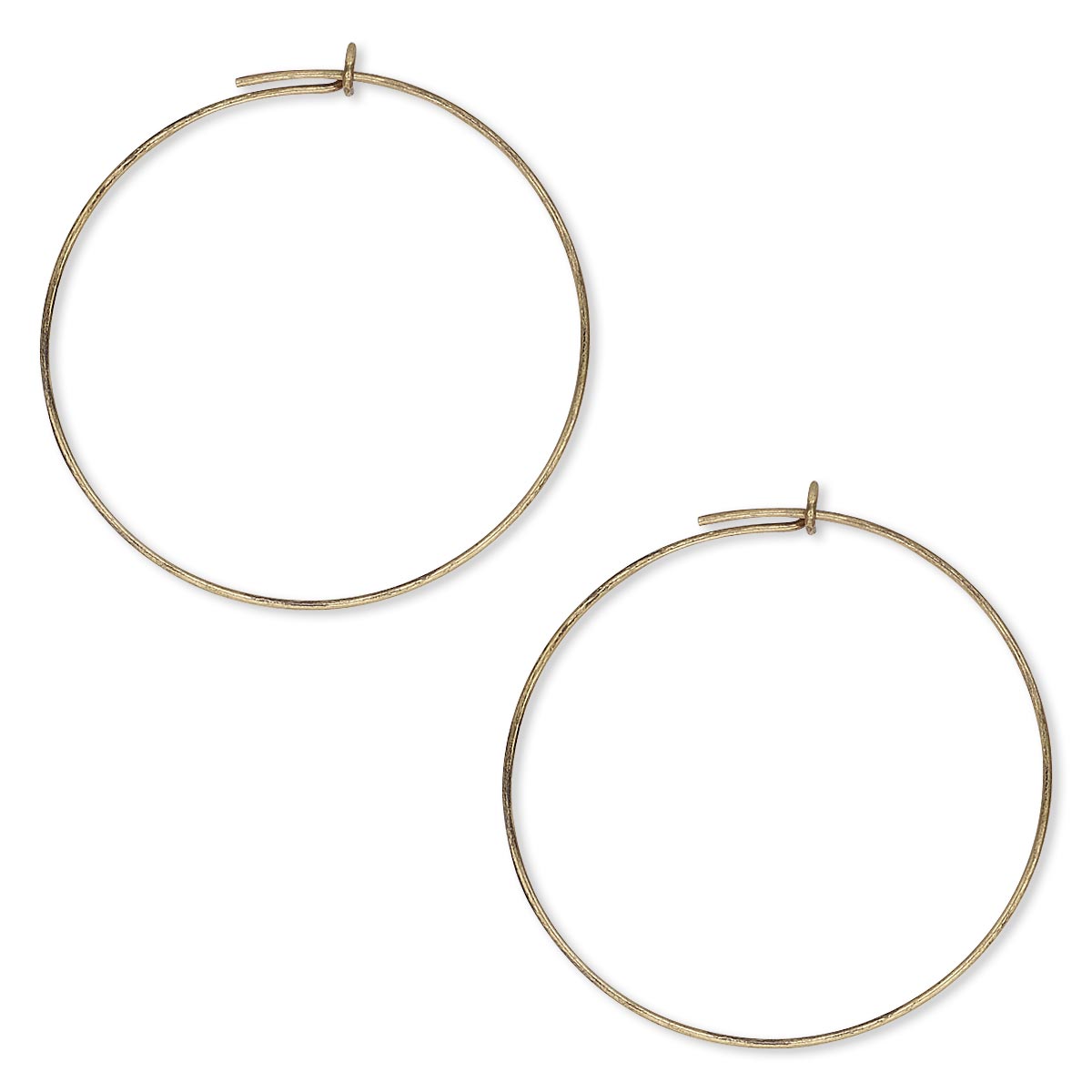 antique gold hoops