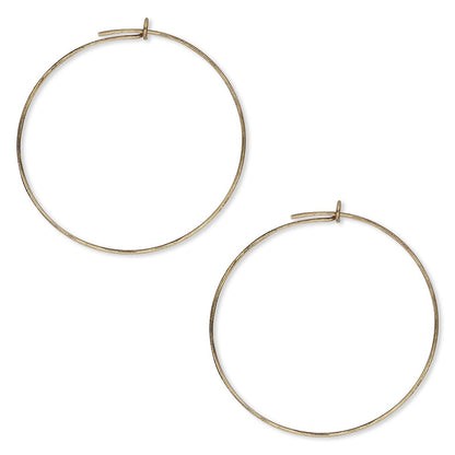 antique gold hoops