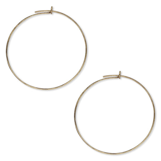 antique gold hoops