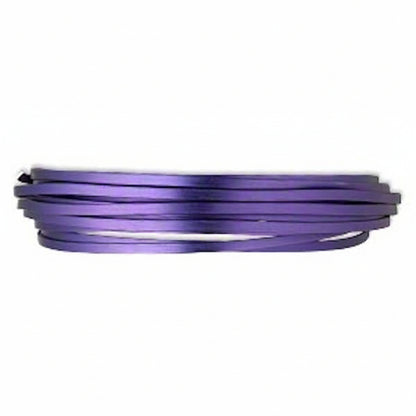 Purple metal strip on a white background