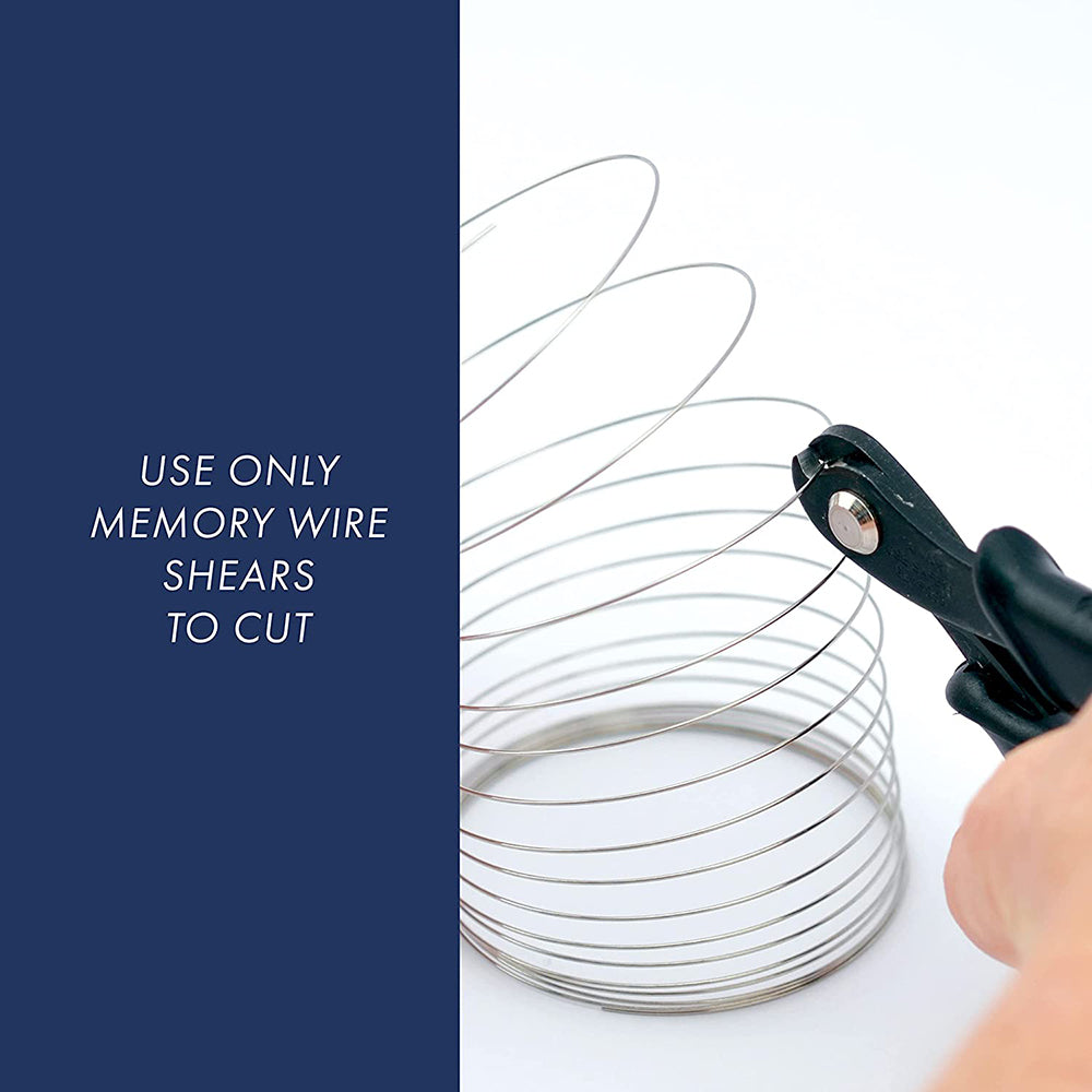 Remembrance Silver Bracelet Memory Wire 1.75"-2.25", 1 oz