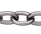 Anodized Aluminum Cable Chain, Gunmetal, 15x10mm Links, 5 Feet