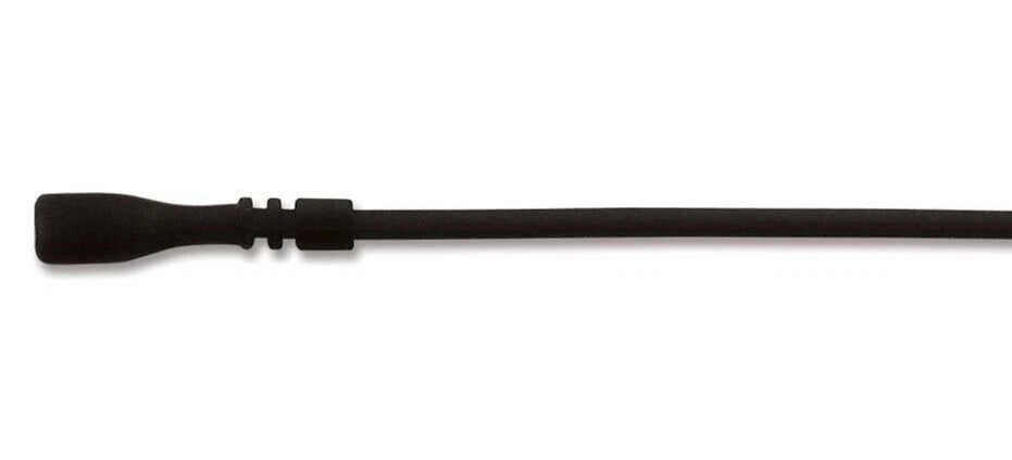 Necklace Cord, 4 Black Soft Silicone Rubber 16" Long 2mm Thick with Clasp
