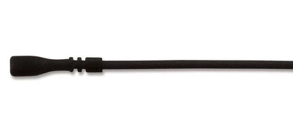 Necklace Cord, 4 Black Soft Silicone Rubber 16" Long 2mm Thick with Clasp