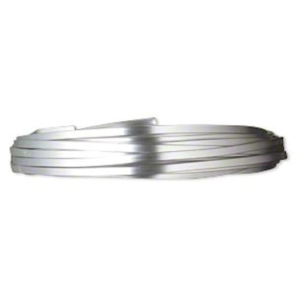 Anodized Aluminum Flat Wrapping Wire, 16 Gauge, 18 Feet