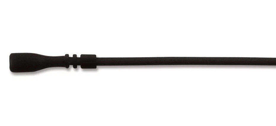 Necklace Cord, Silicone Rubber (20) Black 18" Long with Locking Clasp 2mm Thick