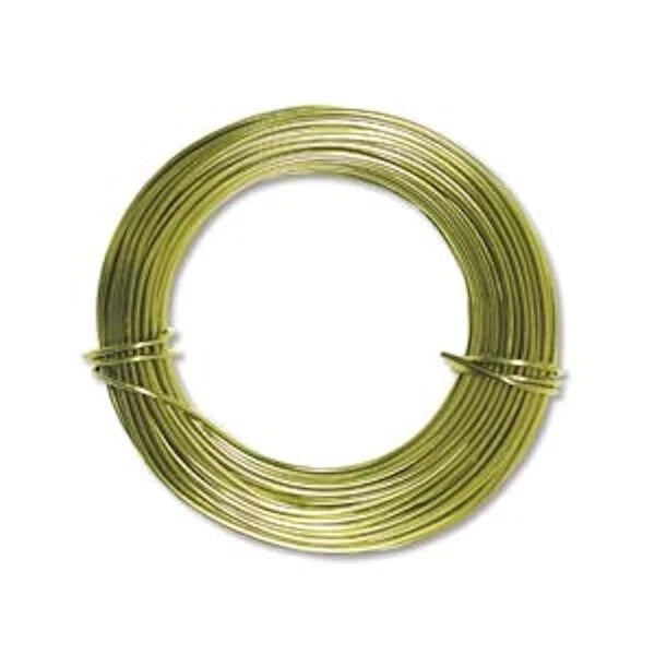 BeadSmith Apple Green Aluminum Dead Soft Wire, 18 Gauge, 39 Feet