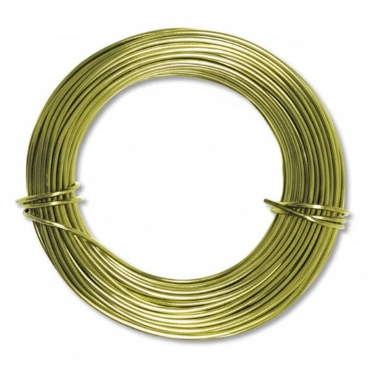 BeadSmith Apple Green Aluminum Dead Soft Wire, 18 Gauge, 39 Feet