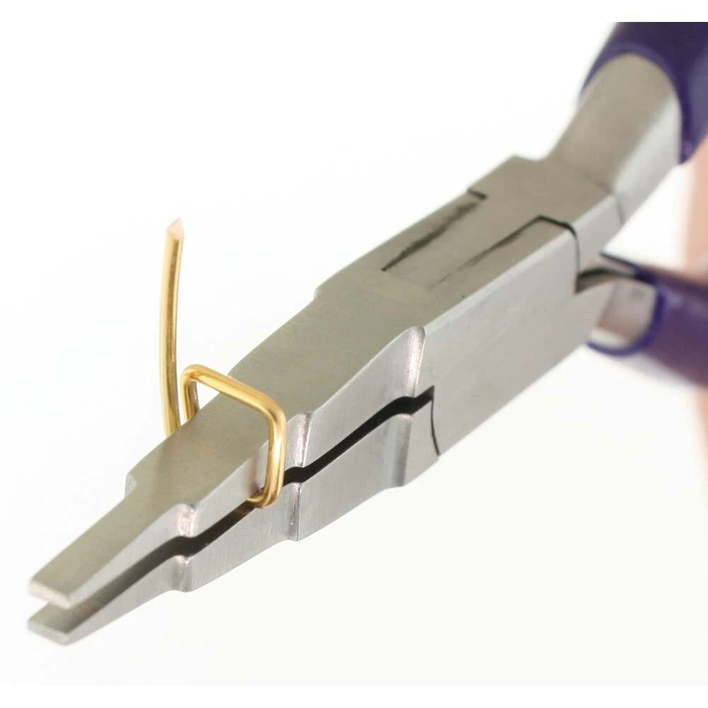 Pliers, BeadSmith 3-Step Flat Nose Pliers to Create Deep U Shaped Bends & More