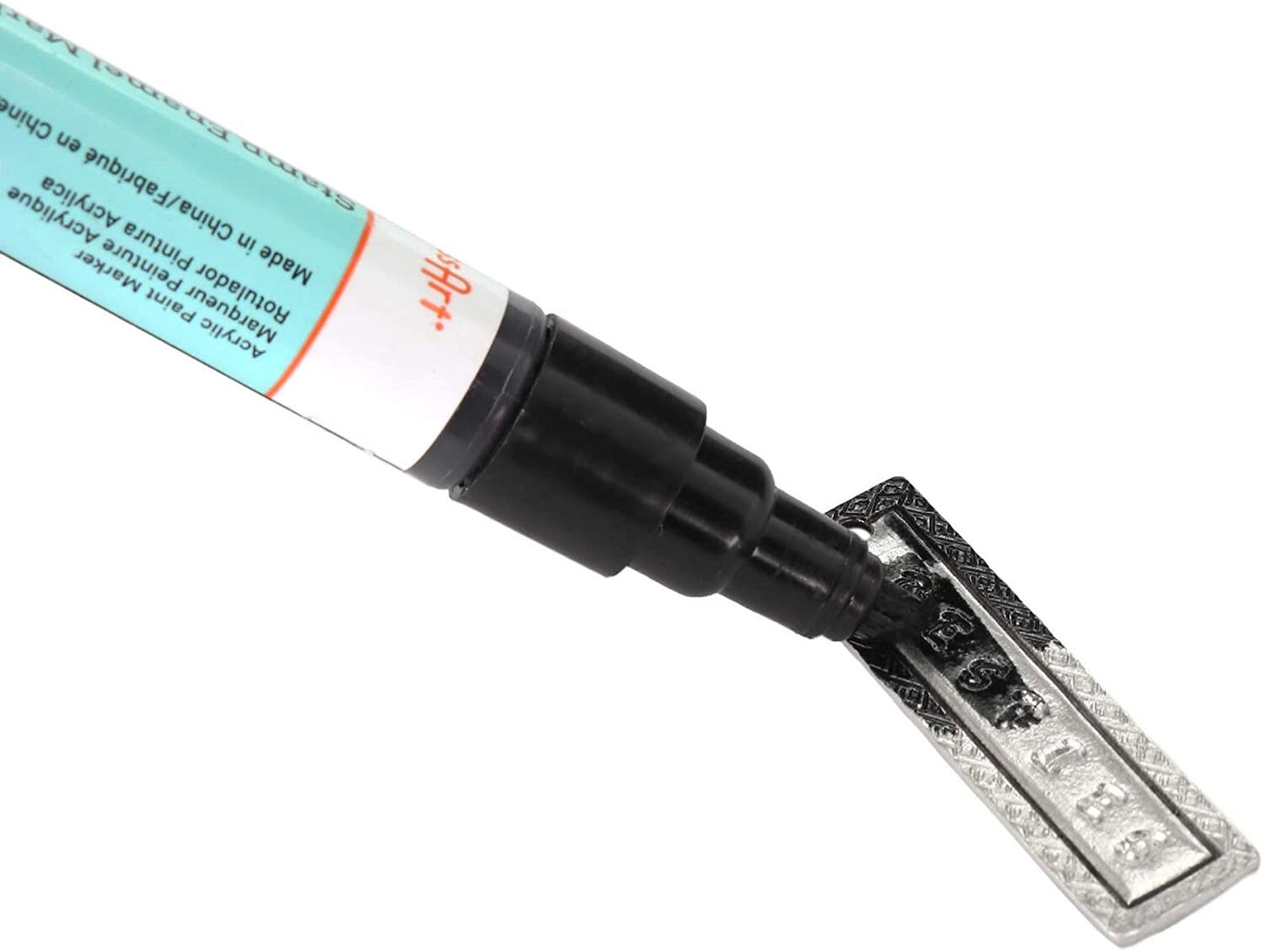 ImpressArt Black Stamp Enamel Marker for Metal Stamping