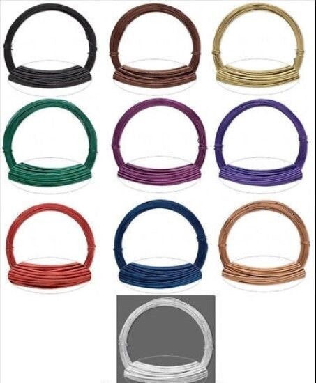 Anodized Aluminum Round Wrapping Wire, 20 Gauge, 45 Feet