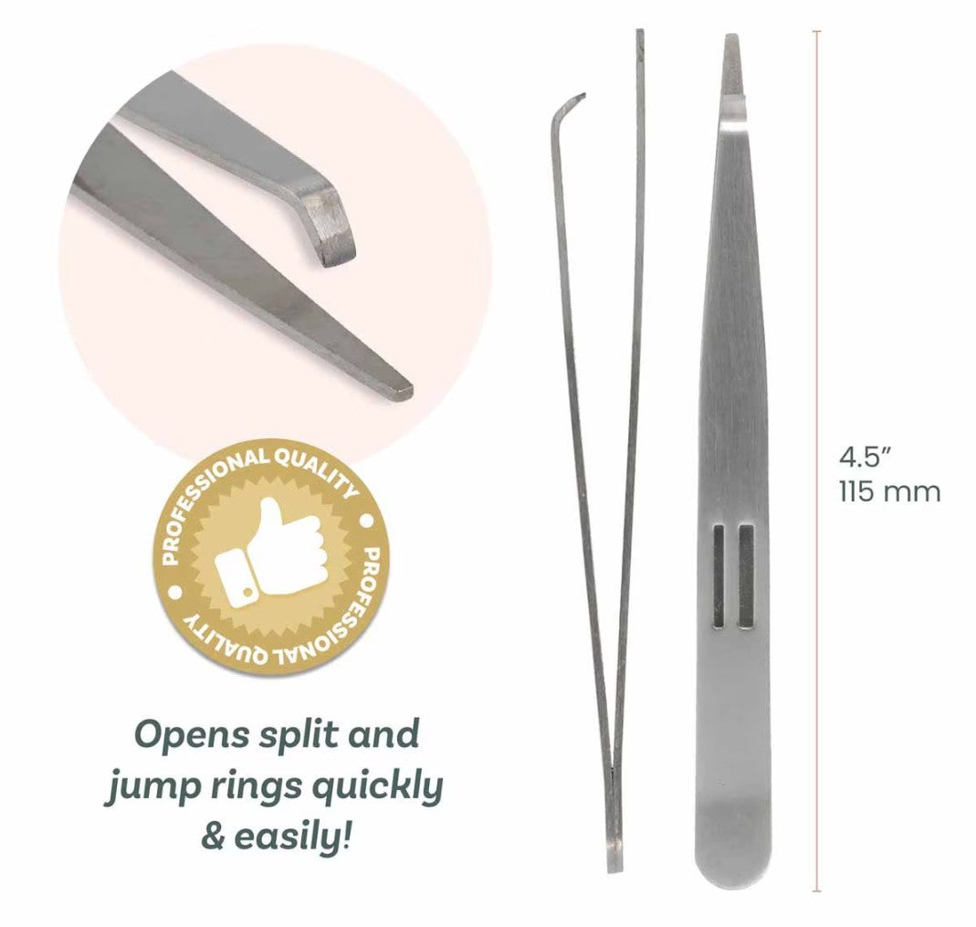 Multi Tweezers with Split Ring & Jump Ring Opener 1 Pair