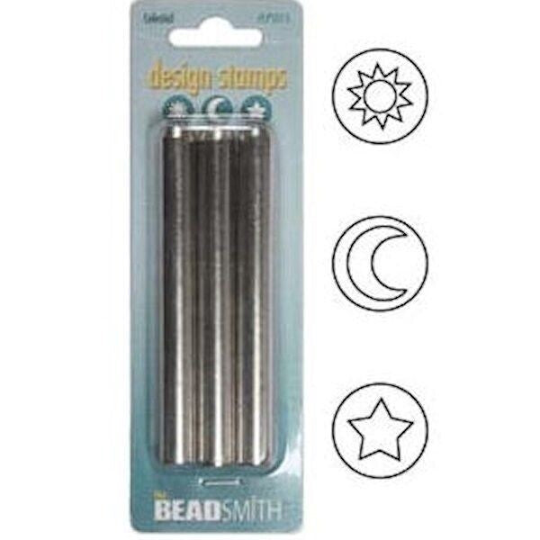 BeadSmith Steel Stamp Punch Set, 3 pcs, Choose Design