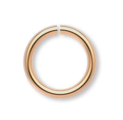 Gold Plated Brass Open Jump Rings 20 Gauge Round, 100 pcs