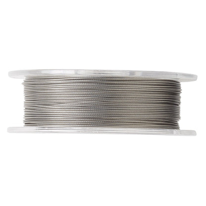Tiger Tail Beading Wire, Clear 7 Strand 0.018" Diameter, 30 Foot Spool