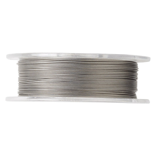 Tiger Tail Beading Wire, Clear 7 Strand 0.018" Diameter, 30 Foot Spool