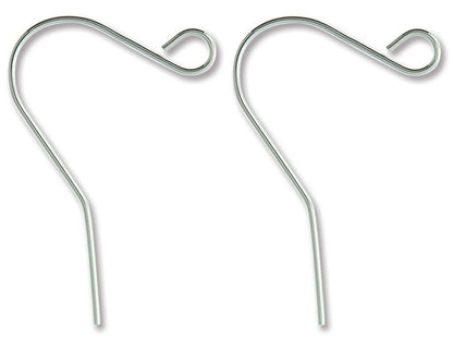 316L Stainless Steel 23mm Fish Hook Ear Wires with Open Loop, 21 Gauge, 144 pcs
