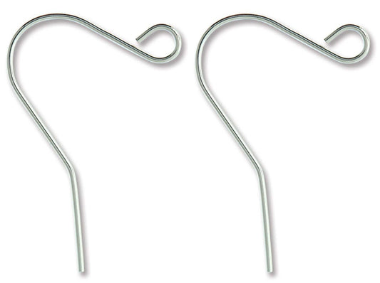 316L Stainless Steel 23mm Fish Hook Ear Wires with Open Loop, 21 Gauge, 144 pcs