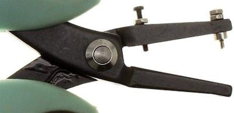 BeadSmith 1.25mm Metal Hole Punch Pliers with Gauge Guard