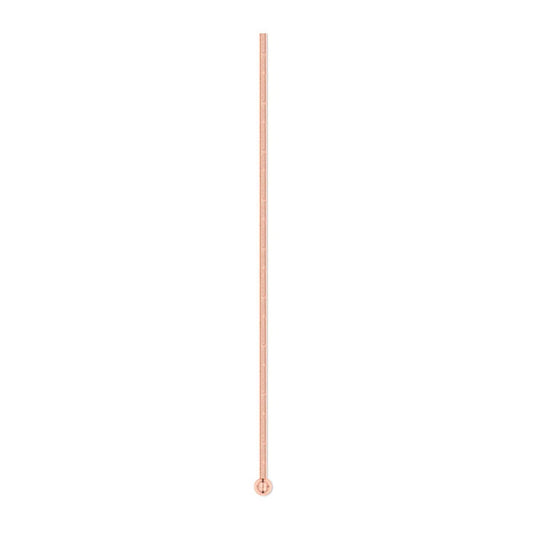 Copper Ball Head Pins, 22 Gauge, 3/4 Inch, 1.5mm Ball, 100 pcs