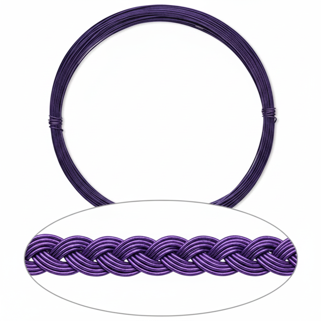 Purple Anodized Aluminum Dead Soft Wire, 24 Gauge, 45 Feet