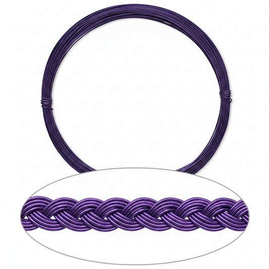 Purple Anodized Aluminum Dead Soft Wire, 24 Gauge, 45 Feet
