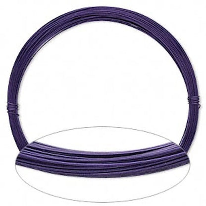 Purple Anodized Aluminum Dead Soft Wire, 24 Gauge, 45 Feet