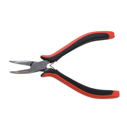 Super Fine Bent Nose Pliers, Ergonomic Grip, 1mm Tip, 5 Inch