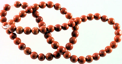 Beads, Red Jasper (Natural) B Grade 6mm Round, 1 Strand (approx. 67 pcs)