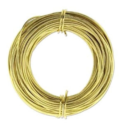BeadSmith Light Gold Aluminum Dead Soft Wire, 18 Gauge, 39 Feet