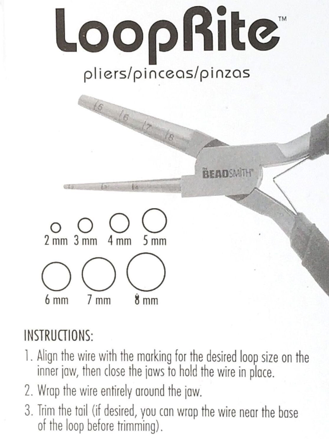 BeadSmith LoopRite Wire Looping Pliers 2mm-8mm