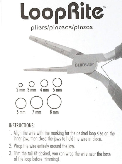 BeadSmith LoopRite Wire Looping Pliers 2mm-8mm