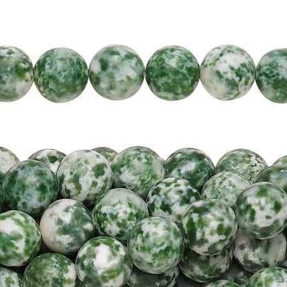 Natural Tree Agate 8mm Round Beads with 0.5-1.5mm Hole, 1 Strand (approx. 50)
