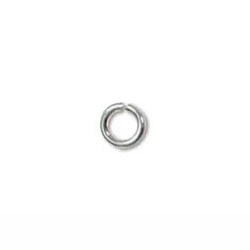 Sterling Silver Round Jumplock Jump Rings, 4mm, 20 Gauge (50)