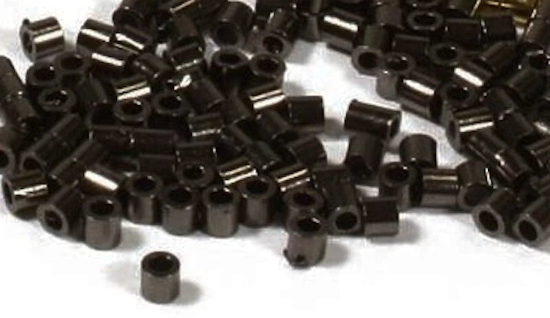 Beadsmith Black Oxide Crimp Tubes, 2x2mm, 1/2 oz (approx. 400)