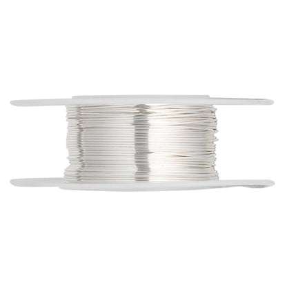 Sterling Silver Round Wire, 24 Gauge (0.51mm), 5 Feet