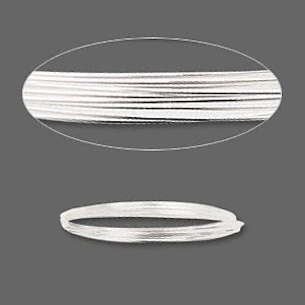 Wire, 5 Feet Sterling Silver Half Hard 20 Gauge Round Wrapping Wire