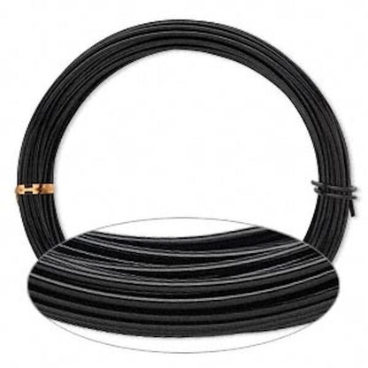 Anodized Aluminum Round Wrapping Wire, 12 Gauge, 45 Feet