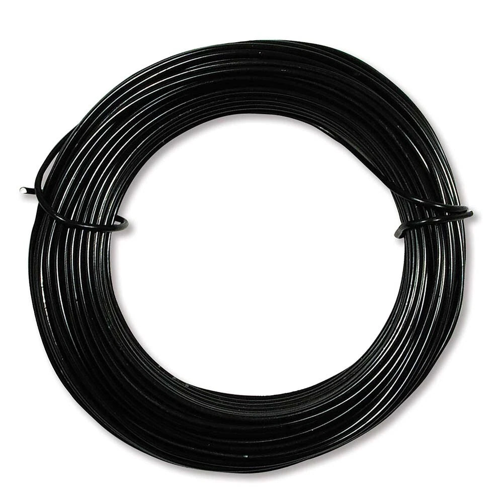 BeadSmith Black Aluminum Dead Soft Wire, 18 Gauge, 39 Feet
