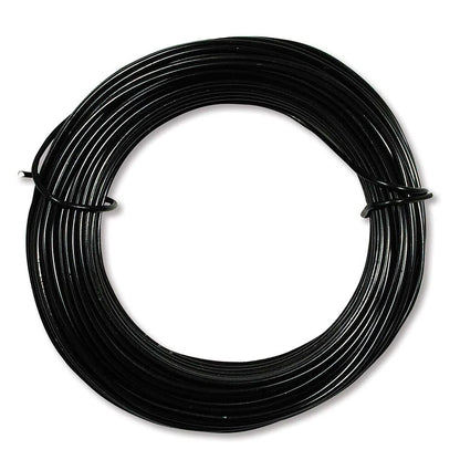 BeadSmith Black Aluminum Dead Soft Wire, 18 Gauge, 39 Feet