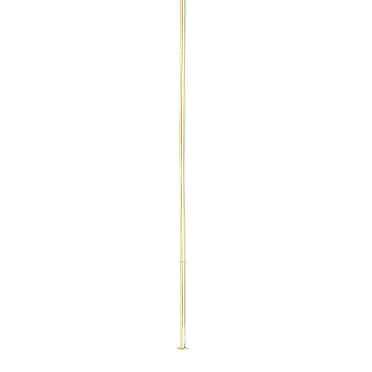 Head Pin, 144 Gold Plated Brass 2" Long 24 Gauge (.020 Inch) Standard Head Pins
