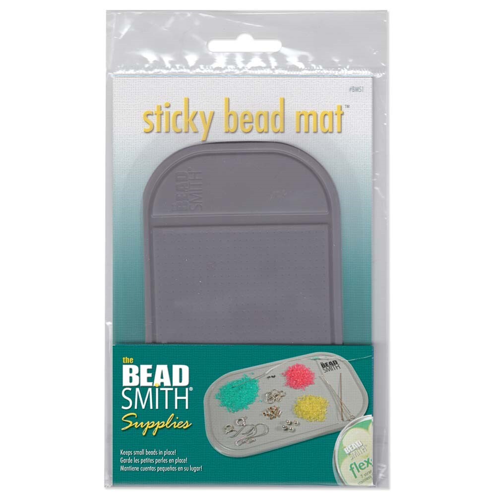 BeadSmith Small Sticky Bead Mat, 3-1/4" x 5-1/2"