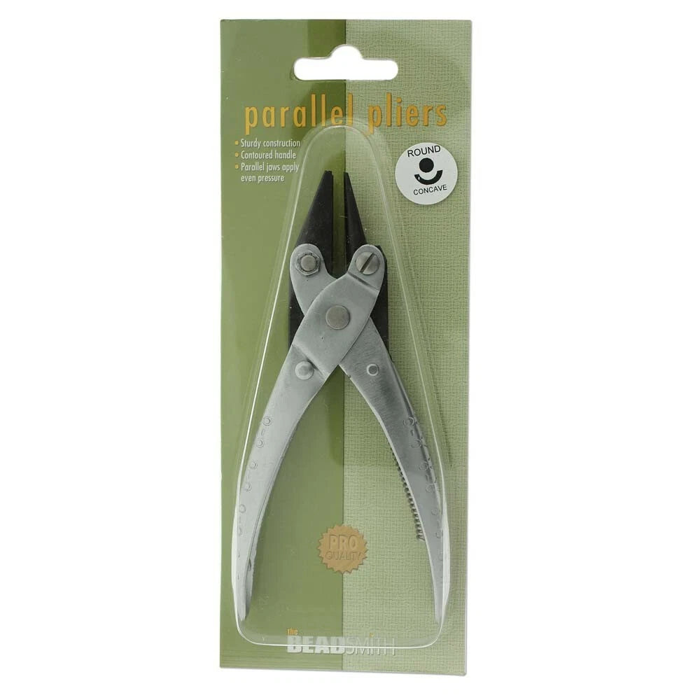 BeadSmith Round & Concave Parallel Jaw Pliers, 5-1/2 inch